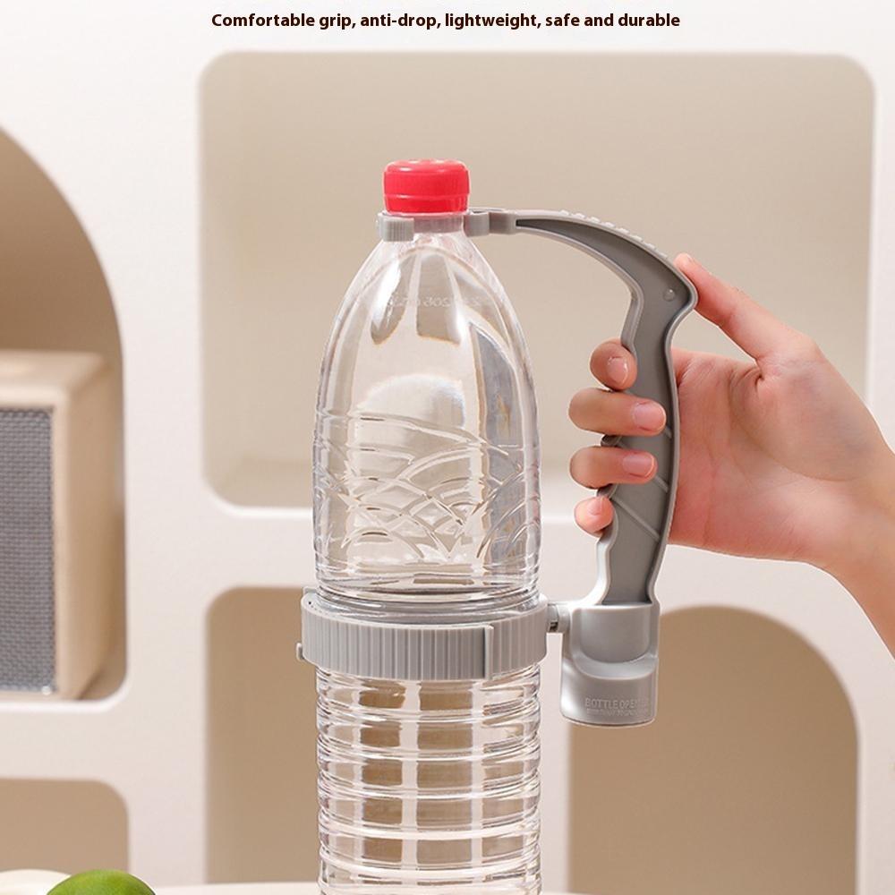 Beverage Bottle Pourer Handle Precision Flow Control Anti Spill Handle with Built-In Bottle Opener