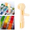 String Winder Thread Card Embroidery Plastic Thread Bobbins Floss for Manual Storage Holder Winding Stitches Wound