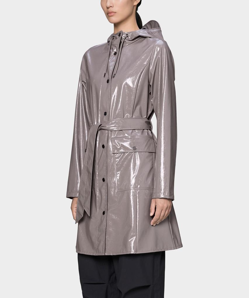 Rains Curve Long Jacket - Cinder Glaze