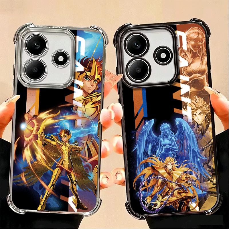 Аниме S-Saint S-Seiya Покрытие Чехол для телефона Для Xiaomi Poco X5 X6 X7 X8 Pro Max F8 Ultra F7 M8 M7 M5S Redmi 15C 15 14C 13C 13 X3 12