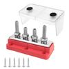 M8 4-Stud 300A Busbar (Red & Black Pair) Power Distribution Block