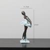 Creative Black Ballet Retro Ornaments Living Room TV Cabinet Home Wine Cabinet Decoration Resin Craft Hot Style