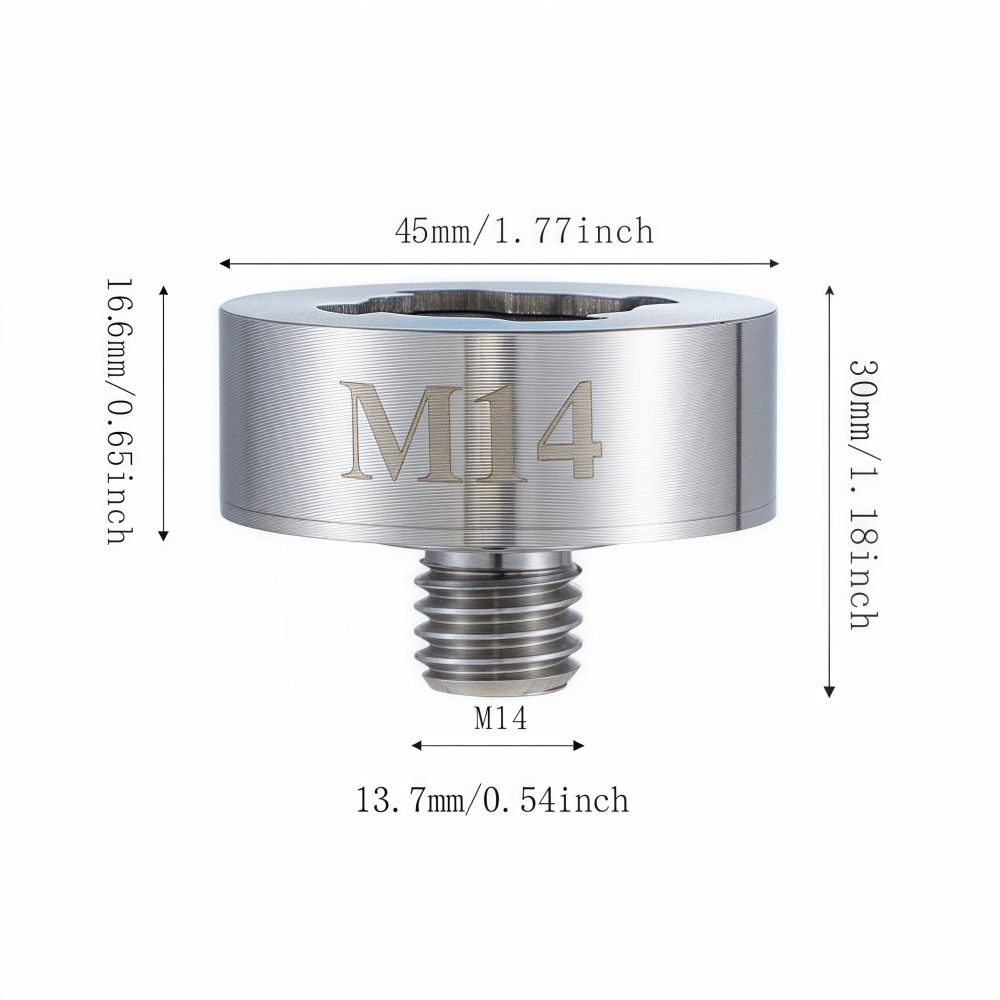 High Strength Angle Grinder M14 Adapter Alloy Steel Heat Resistance X Lock Adapter Durable Wear-resistant