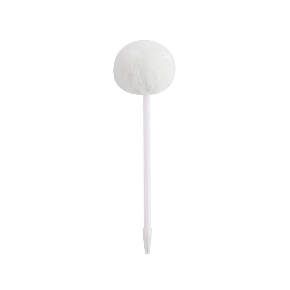Round/Heart Shaped Ball Neutral Pen With Plush Ball Writing Tools Creative Gel Pen  School Office