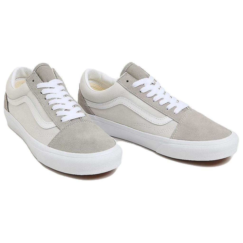 Vans Old Skool Collection Low Top Skateboard Shoes Unisex Gray White Sneakers VN000CT8BGF