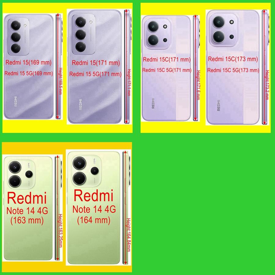 Противоударный чехол с защитой камеры (airbag) для Xiaomi Redmi Note 12 4G 12S 13 Pro 5G 14S 14 Plus A5 15 15C, силиконовый с покрытием, прозрачная задняя крышка