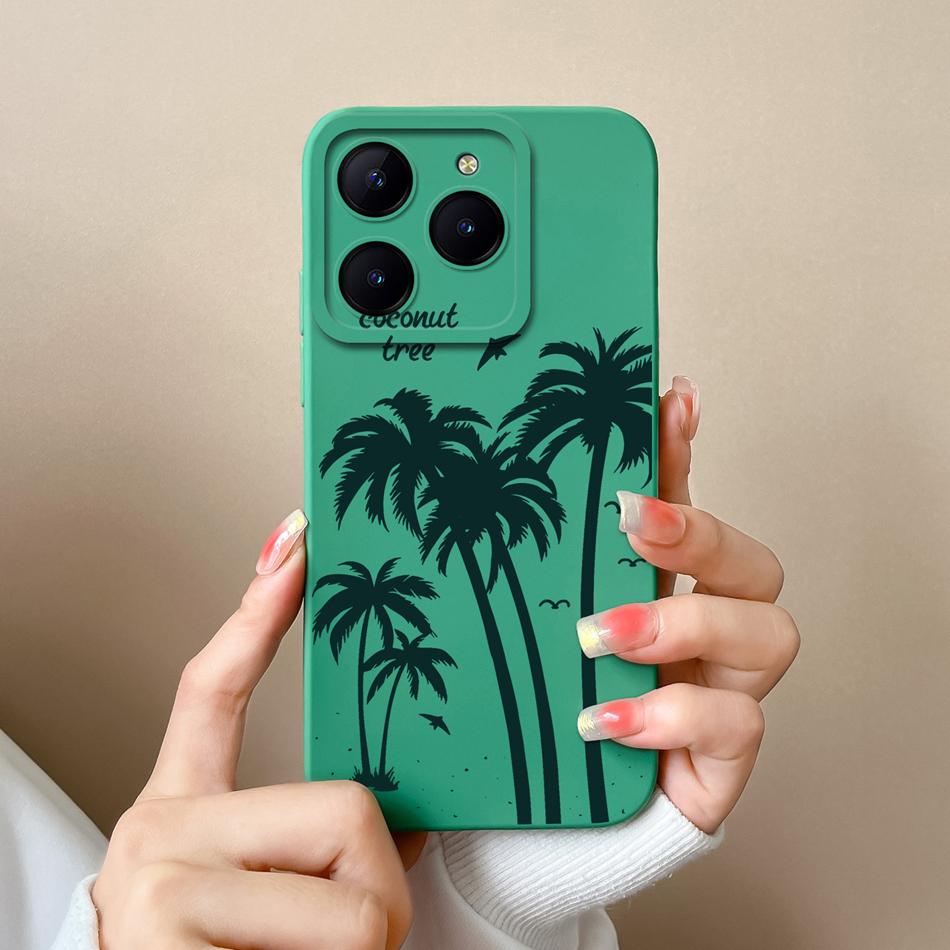 Чехол для Realme C61 C63 Милые Девушки Чехлы для Телефона Для Realme C 61 Защита Камеры Жидкий Силикон Защита от Падений Мягкая Задняя Крышка Capa