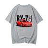 Модная футболка RX7 FD Legend Хлопок JDM Топы Новый стиль Лето Круглый вырез Мужские футболки Смешной принт EU Размер Японская уличная одежда