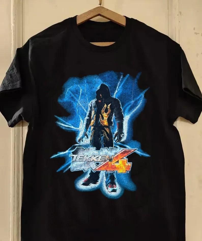 Vintage Tekken 4 Video Game Promo Fighting Gaming Unisex S-5XL Shirt ILS149