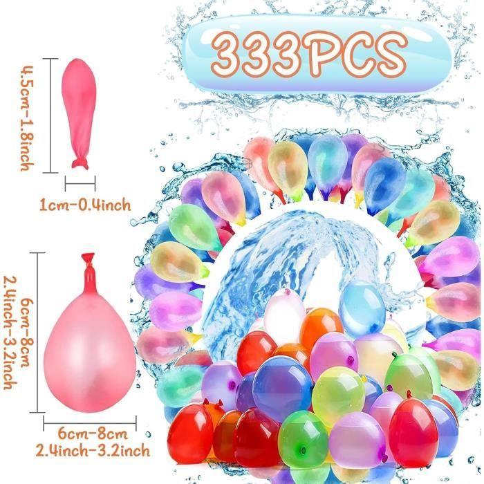 Водяные бомбочки, 333 цветных водяных шарика, самозакрывающиеся водяные бомбочки, быстро наполняемые водяные шарики