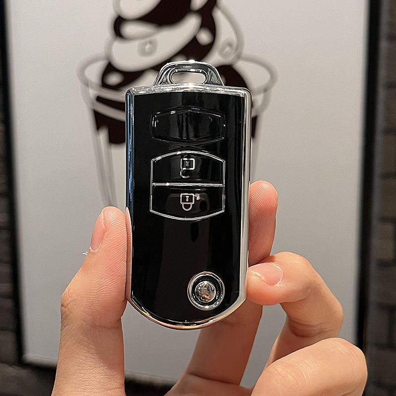 Для Mazda Demio 2 3 5 6 M3 M5 M6 CX-5 CX7 CX9 RX8 MX5 MPV 2/3 кнопки TPU Shell держатель для автомобильного ключа чехол крышка Keyless