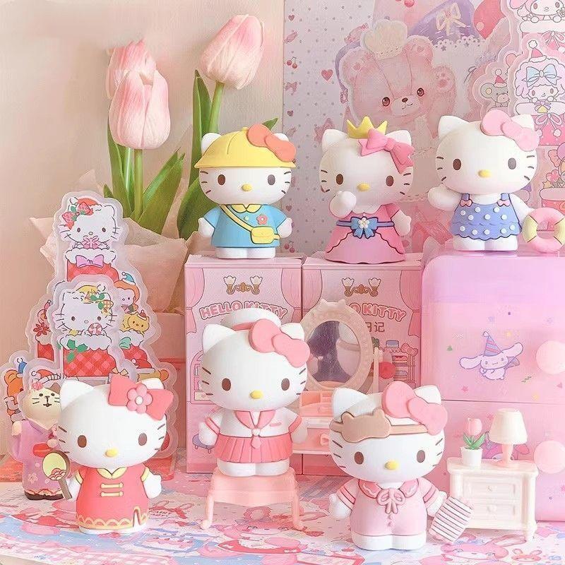 Кукла-фигурка Hello Kitty Dress-Up Diary Blind Box - Девичий орнамент, подарок (Национальная версия)