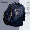 Mark Fairwhale Men's American Trend Heavyweight Round Neck Sweatshirt