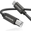 Dynattenik TrackSync180 | 1.8m USB-C To B Interface Adapter - Upgrade Your MIDI Keyboard, Controller, or Audio Interface | Compatible with PC, Mac, Li