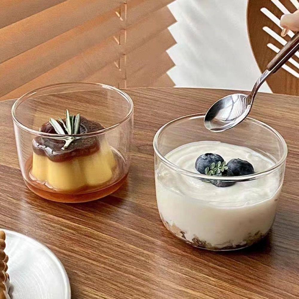 Round Shaped Serving Bowls Glass Dessert Tray Practical Candy Dishes Kitchen