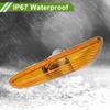 HOPESPANNER Compatible for BMW 320i 2002-2005 No.63137165913 Side Marker Light Cover Waterproof Yellow Left