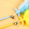 1PC Cat Toy Cat Teaser Stick Long Pole Cat Feather Cat Teaser Stick Self-hi To Relieve Boredom Pet Supplies
