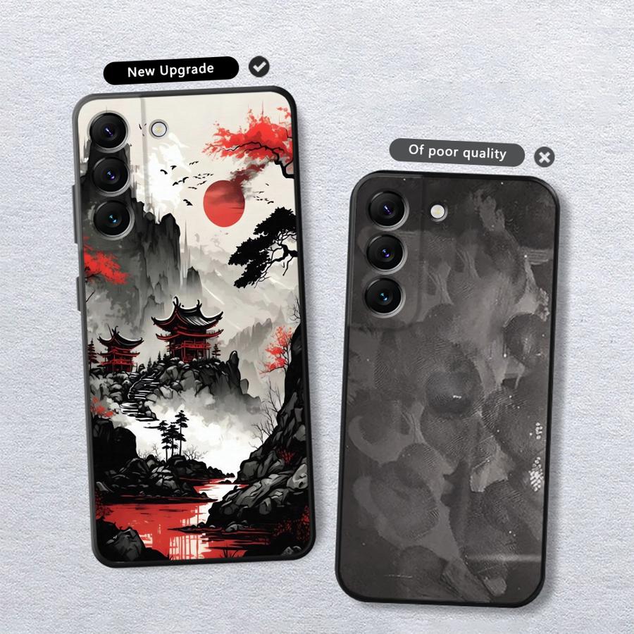 Чехол для телефона Funda для Xiaomi Redmi Note 12 Pro 10S 9S 10 14 11 11s 12s 9 7 8 13 Pro Plus Wash Painting Landscape