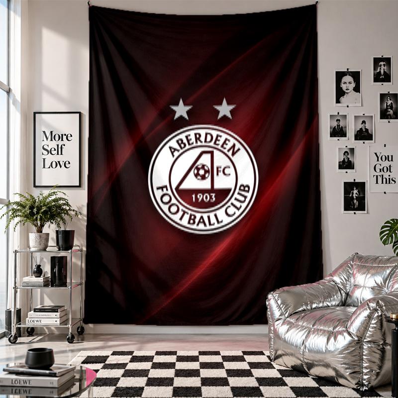 Aberdeen FC Wall Tapestry Home Decor Wall Hanging Cloth for Bedroom Living Room Background