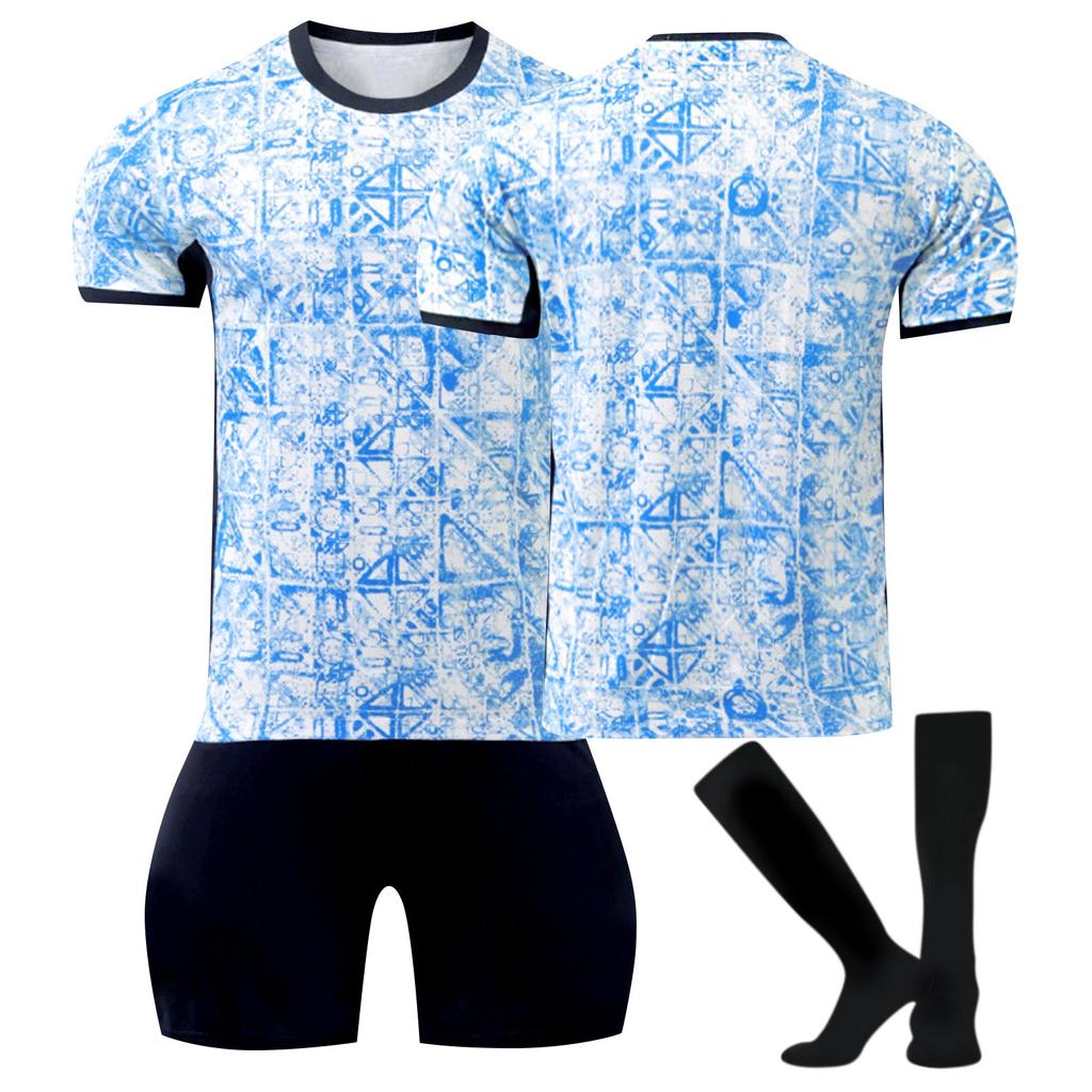 2425 Футболки для выезда, комплект спортивной команды, комплект футбольного тренировочного костюма