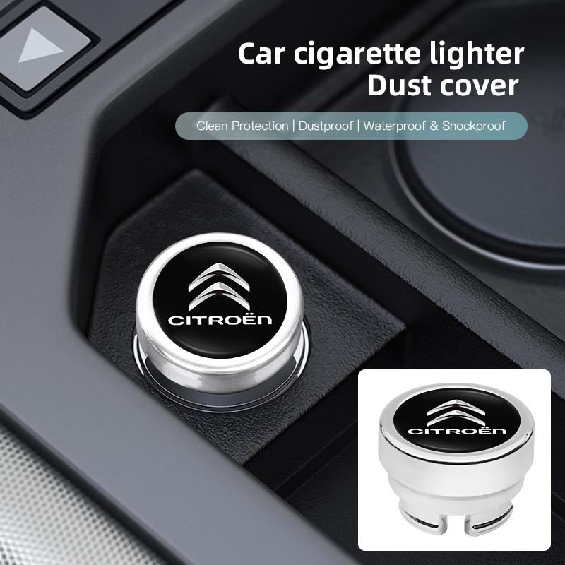 Car Cigarette Lighter Dust Cover For Citroen C4 C3 C2 C1 DS3 Berlingo Cigarette Lighter Waterproof Anti Electricity Cap keychain