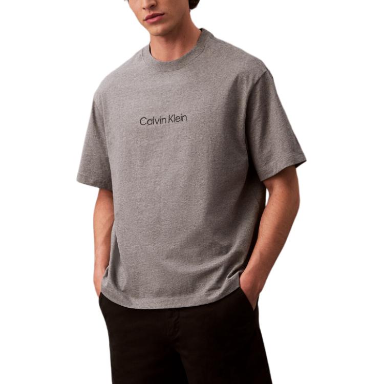 Calvin Klein Футболка мужская темно-бежевая 40HM228