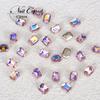 Xiaohongshu Nail Art Diamond, большая упаковка из 500 розовых заостренных нижних бриллиантов в форме капли воды, овальных бриллиантов K9 особой формы