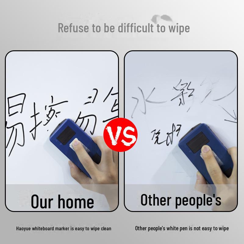 Детский черный маркер для белой доски на водной основе - легко писать и стирать