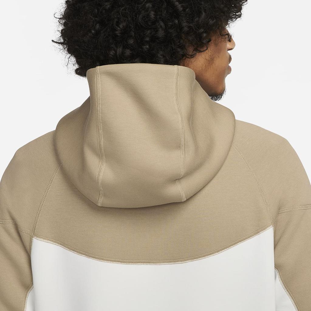 Nike Повседневная толстовка с капюшоном с длинным рукавом с логотипом, мужская толстовка Summit-White Khaki Black FB7922-121