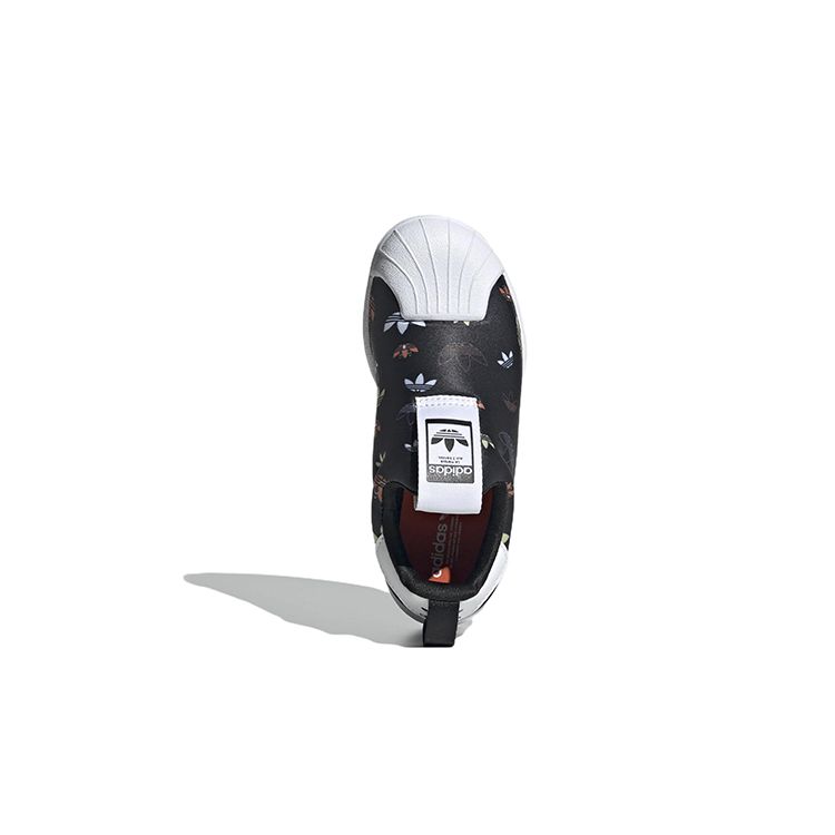 Adidas Superstar 360 J Повторный логотип - Черные детские кроссовки Core-Black Cloud-White Semi-Impact-Orange GX1868