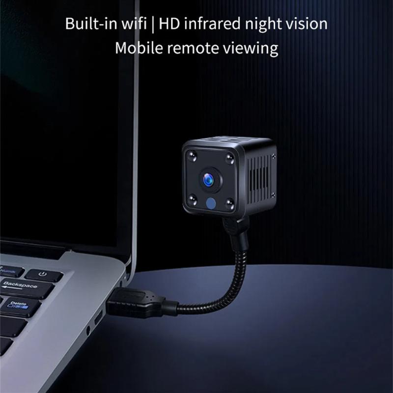 1080P HD WiFi Remote Monitor Camera - Built-in Battery, Night Vision, Smart Home Security