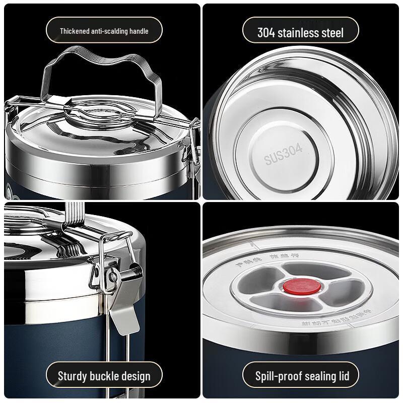 Deberlang 304 Stainless Steel Insulated Multi-layer Lunch Box