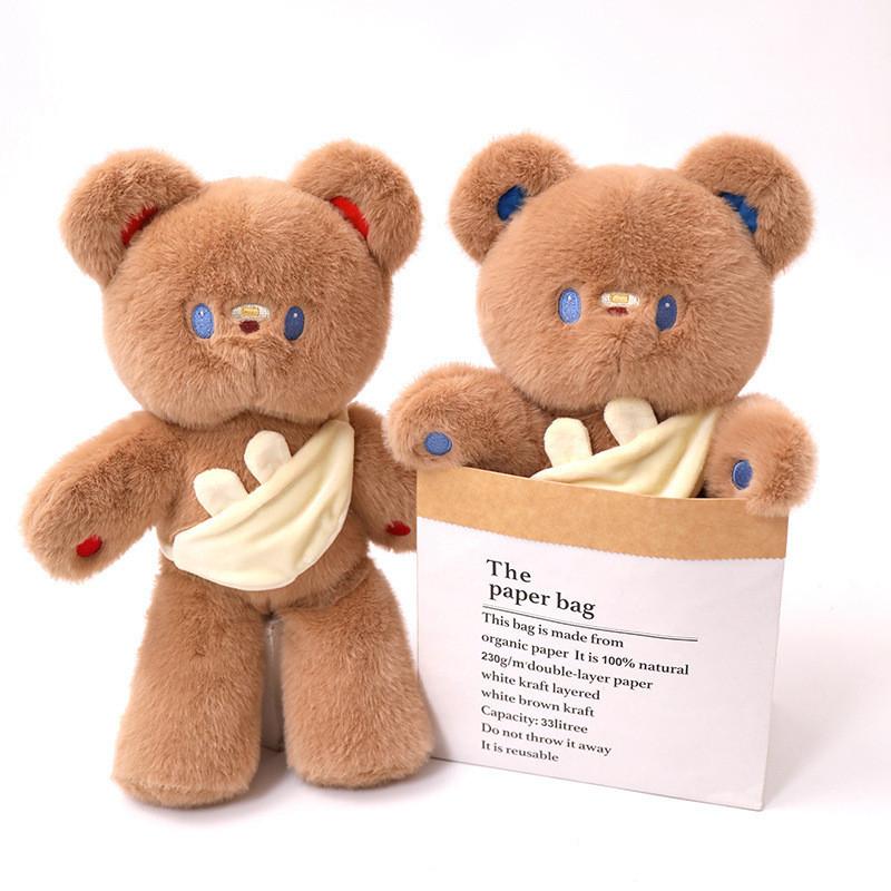 Rabbit Little Teddy Bear Plush Toy Hug Bear Plush Soft Biscuit Bear Doll Gift