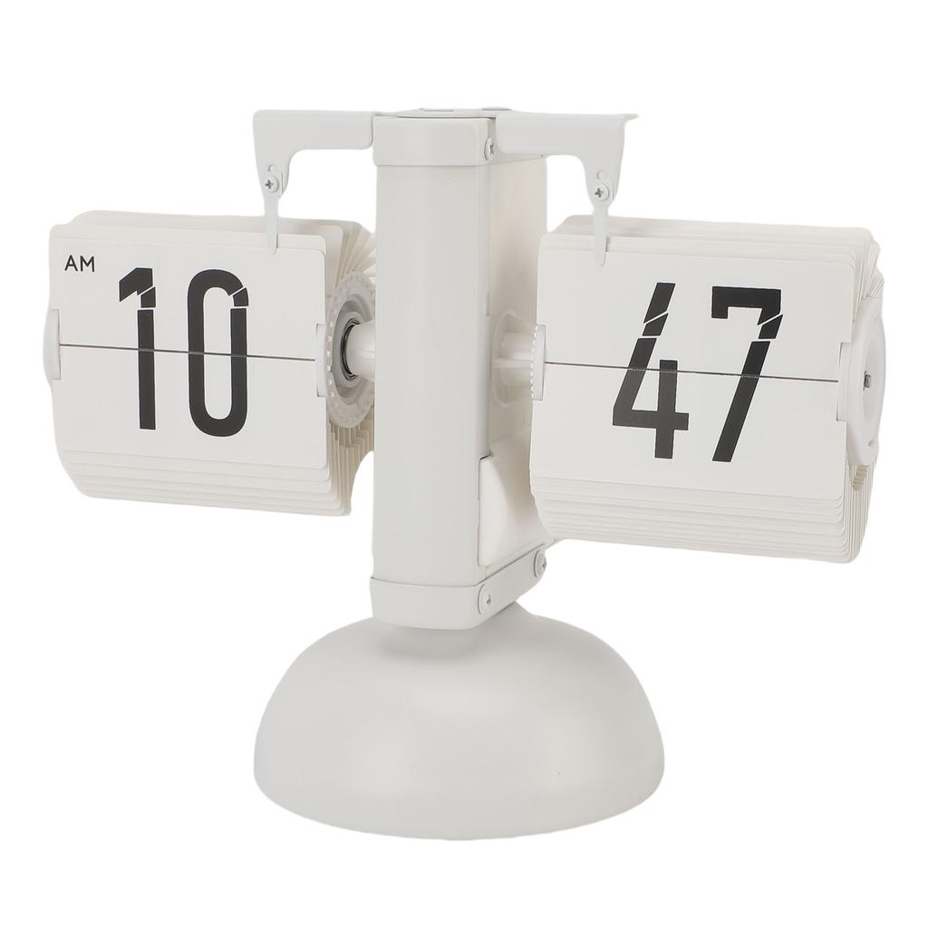 Перекидной настольный часы 12 часов Винтажный Минималистичный Цифровой дисплей Работа от батарейки Автоматический Механический