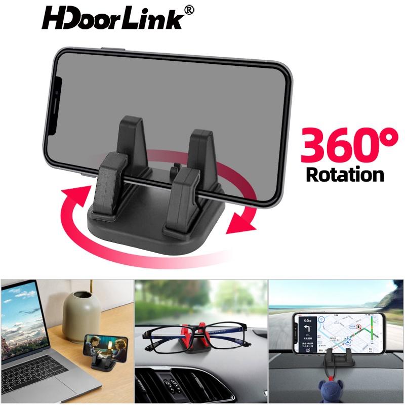 HdoorLink Универсальный держатель для телефона в машине с вращением на 360 градусов, мини-крепление для GPS-навигатора, держатель для мобильного телефона на приборной панели, противоскользящий кронштейн