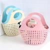 Plastic Bath Basket Handheld Shower Basket Portable Laundry Basket  Bathroom