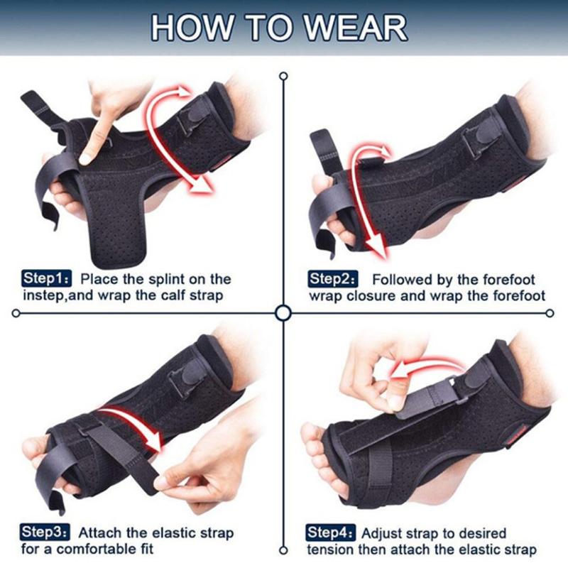 Adjustable Plantar Fasciitis Foot Drop Orthosis Stabilizer Brace