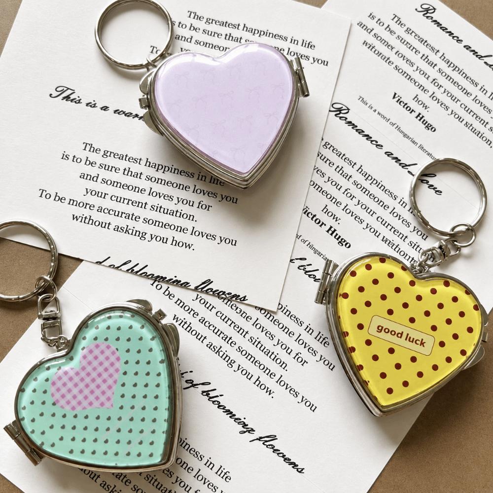 Alloy Hardware Keychain Heart Shaped Key Ring Stylish Keychain Pendant Women Accessories