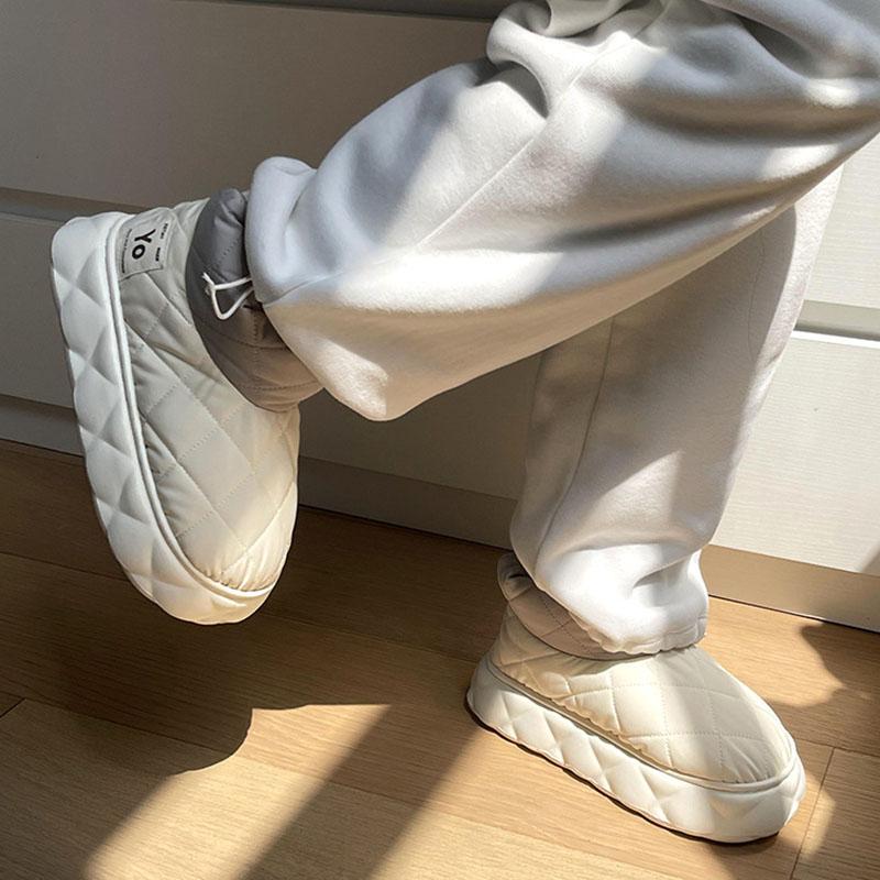 Модные утолщенные плюшевые теплые зимние хлопковые ботинки для женщин 2024 года, водонепроницаемые зимние ботинки на толстой подошве, женские нескользящие ботинки на платформе