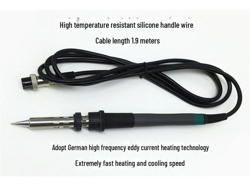 Ручка для пайки Quick 205: Универсальная высокочастотная станция мощностью 150 Вт с подключаемым нагревательным сердечником мощностью 90 Вт, совместимая с 203H рукоятка