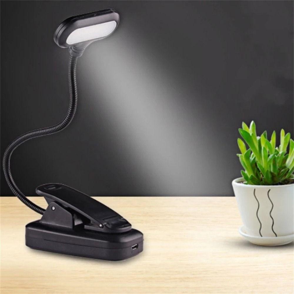 5 LEDs Clip On Goosenecks Clip Computer Travel Nightlight LED Lighting Book Light Desk  Lamp