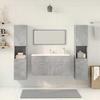 VidaXL Ensemble de meubles de salle de bain 4 pcs gris béton 3324875