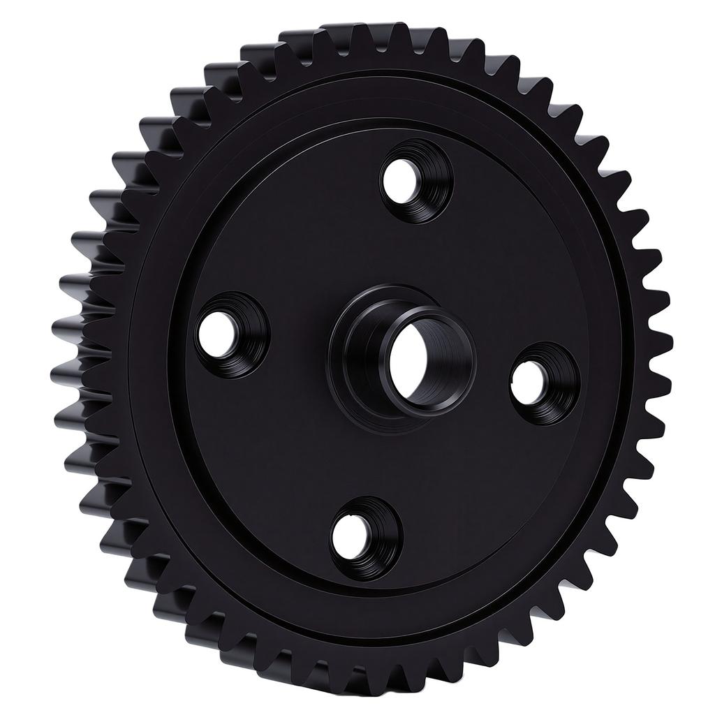 RC Car 46T Reduction Gear Steel Gear Low Noise Easy Installation Fit for Kingmotor Rally WRC 1 7 RC Model