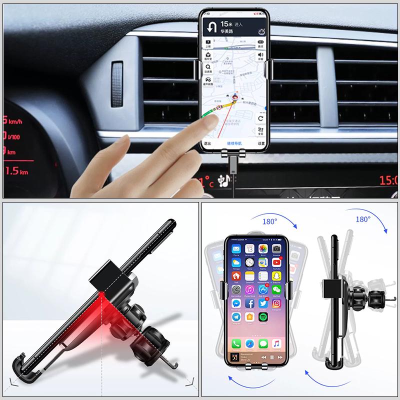 Car Mobile Phone Holder Auto Air Outlet Smartphone Holder For Opel Corsa Astra Insignia Vectra Zafira Meriva Mokka Antara Ampera