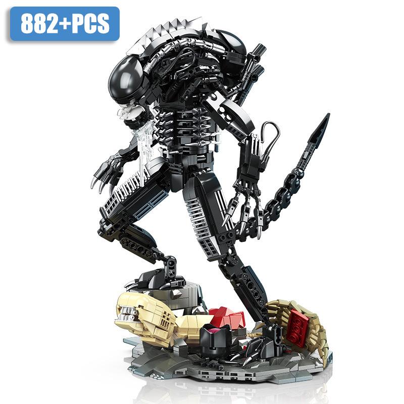 Креативный MOC Инопланетный Монстр Строительные Блоки Набор Кирпичей DIY Сборка Инопланетных Фигурок Модель Набор Игрушки Для Детей Взрослых Мальчиков Подарки