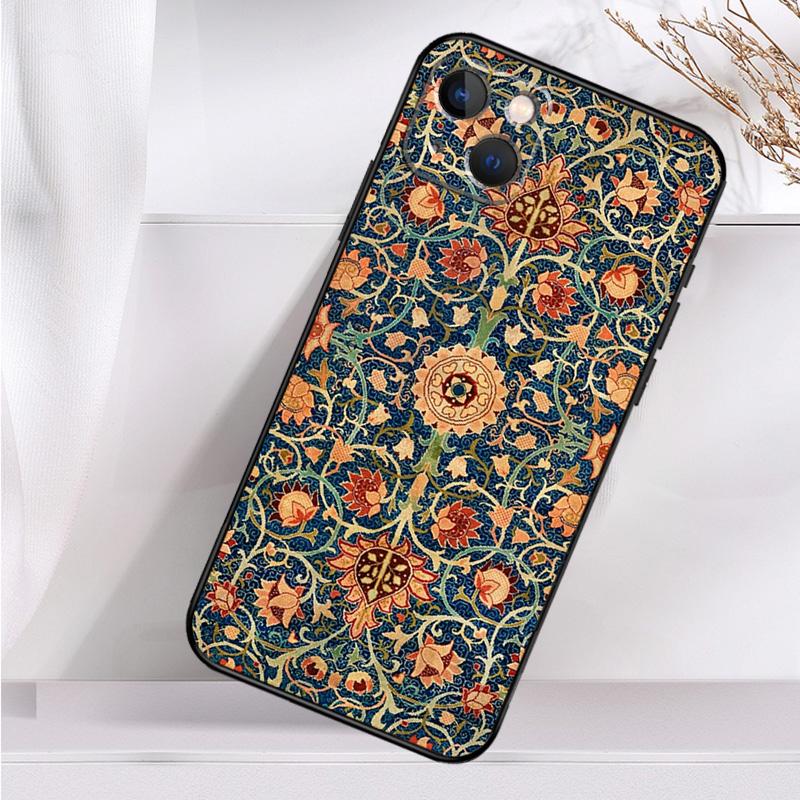 Персидский ковер Цветочный узор Ударопрочный чехол для iPhone 17 16 15 14 11 Pro Max Plus 12 13 Mini 16e 17 Air Чехол для телефона