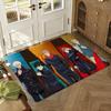 Jujutsu-Kaisens Anime Floor Mat Soft Thickened Absorbent Non-Slip Bedroom Living Room Door Mat Home Decor Flannel Rugs