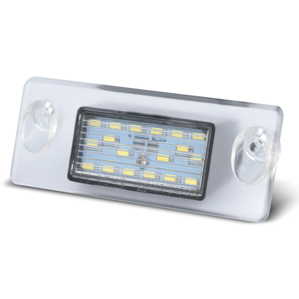 2Pcs 18SMD LED License Plate Lights For A3 8L A4 B5 95-01 S5 B5 S3/Sportback 97-03 A4/S4 Avant 95-99 Auto Number Plate Lamp 8D9943021