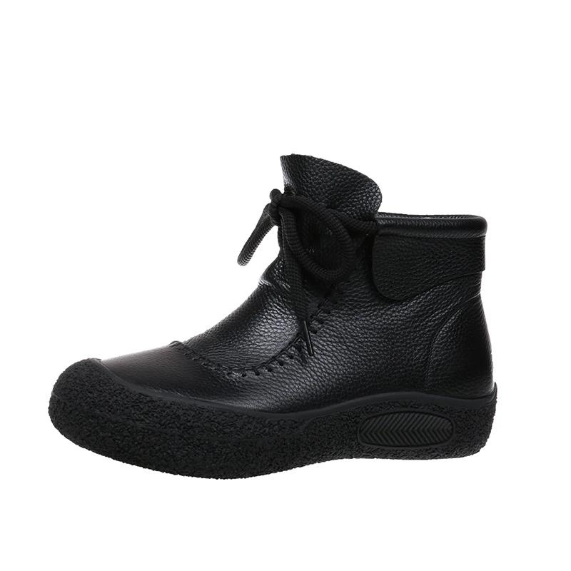 2024 New Women's Shoes Hot Selling Non-Slip Soft Sole Flat Shoes Casual Short Boots Autumn and Winter New Women's Boots