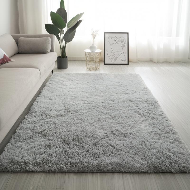 1 шт. Пушистый ковер для гостиной Милый ковер с высоким ворсом Extra Soft And Shaggy Carpets Внутренние пушистые ковры для гостиной Super Soft Fluffy Rug